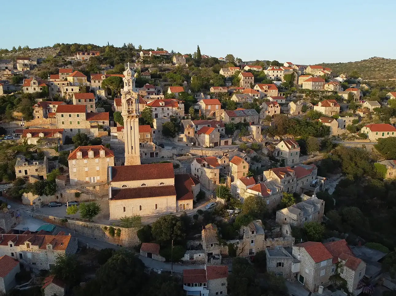 Island town in croatia