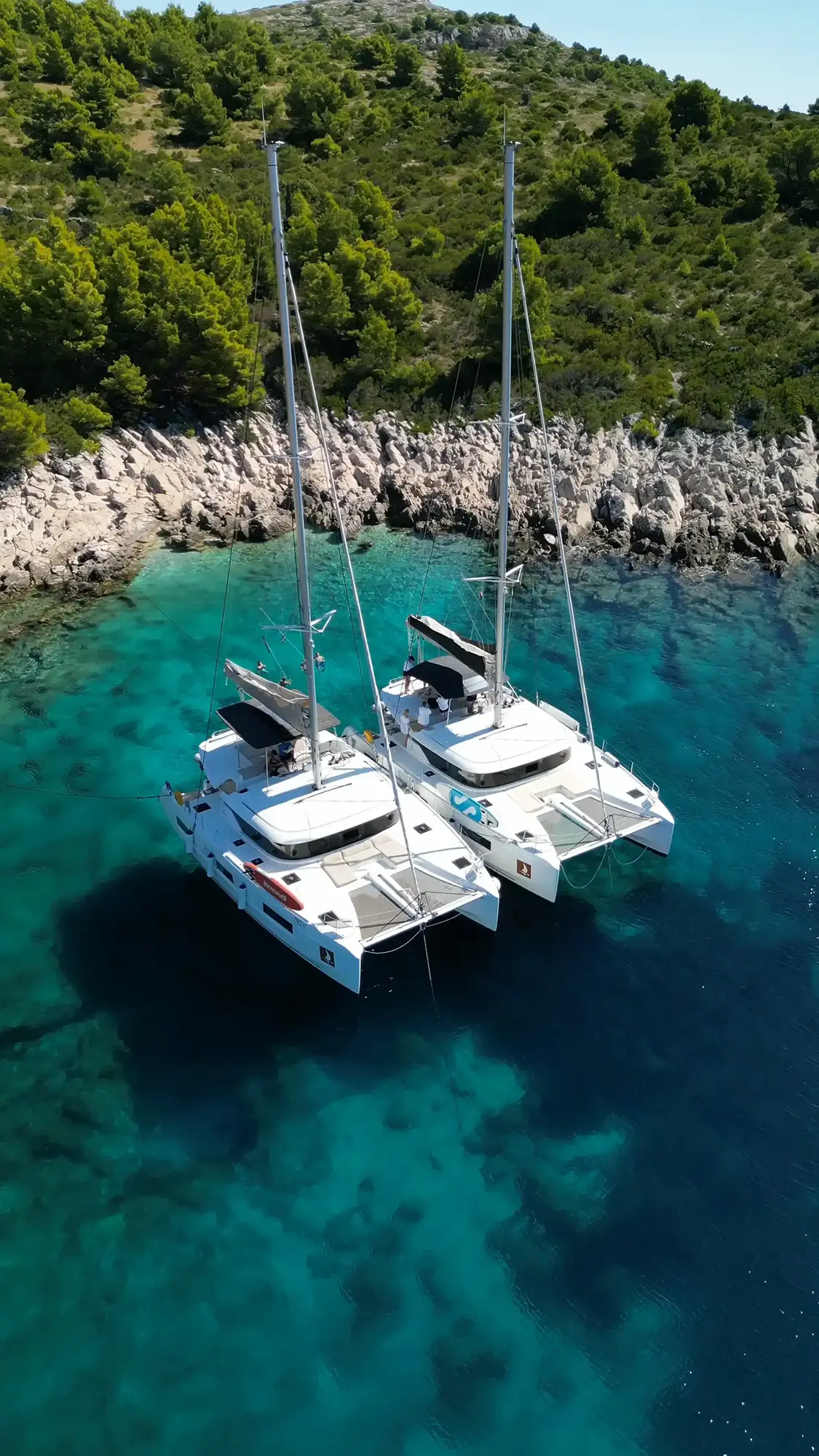 Catamarans beside each other