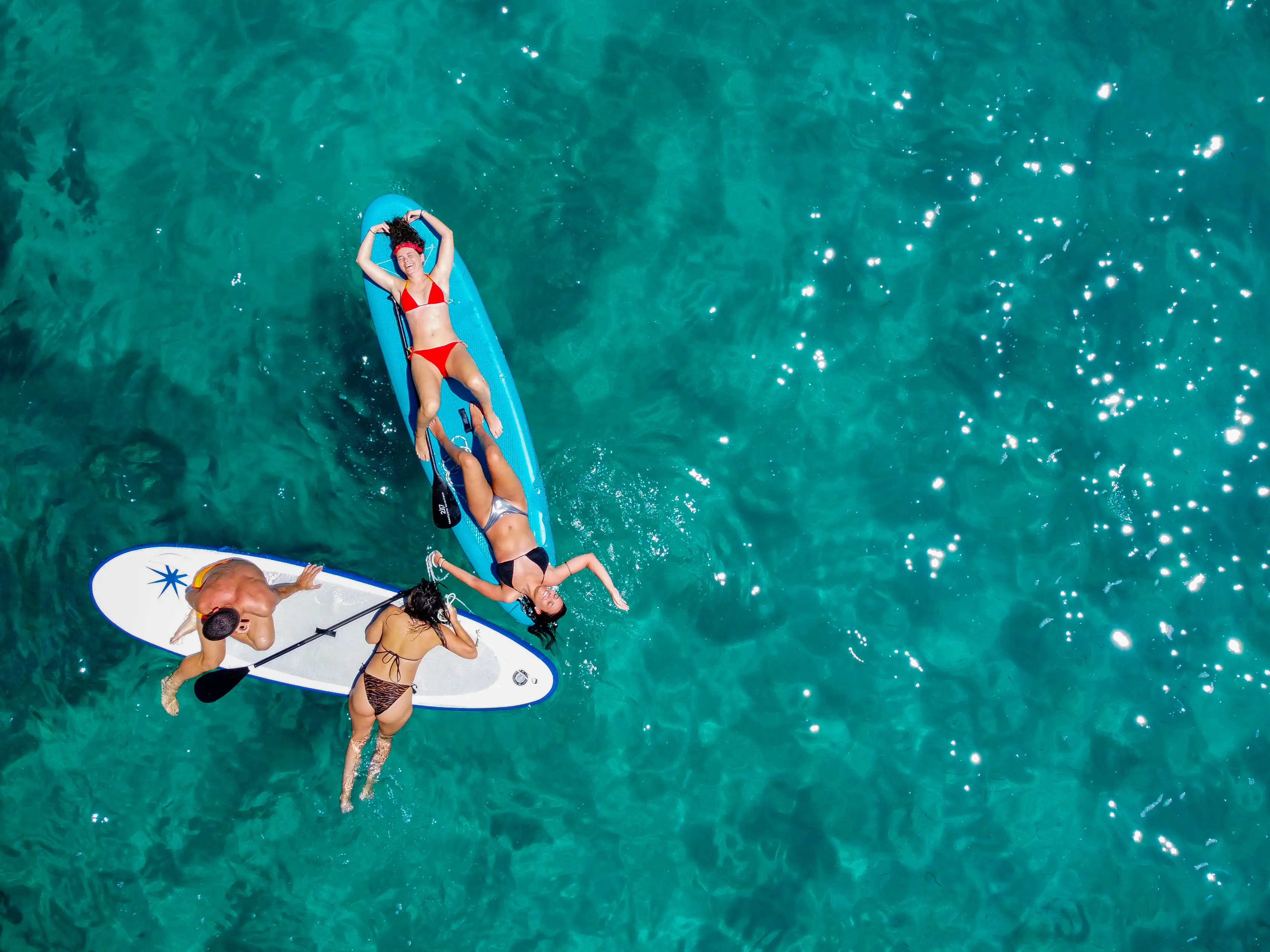 Enjoying on the water boards