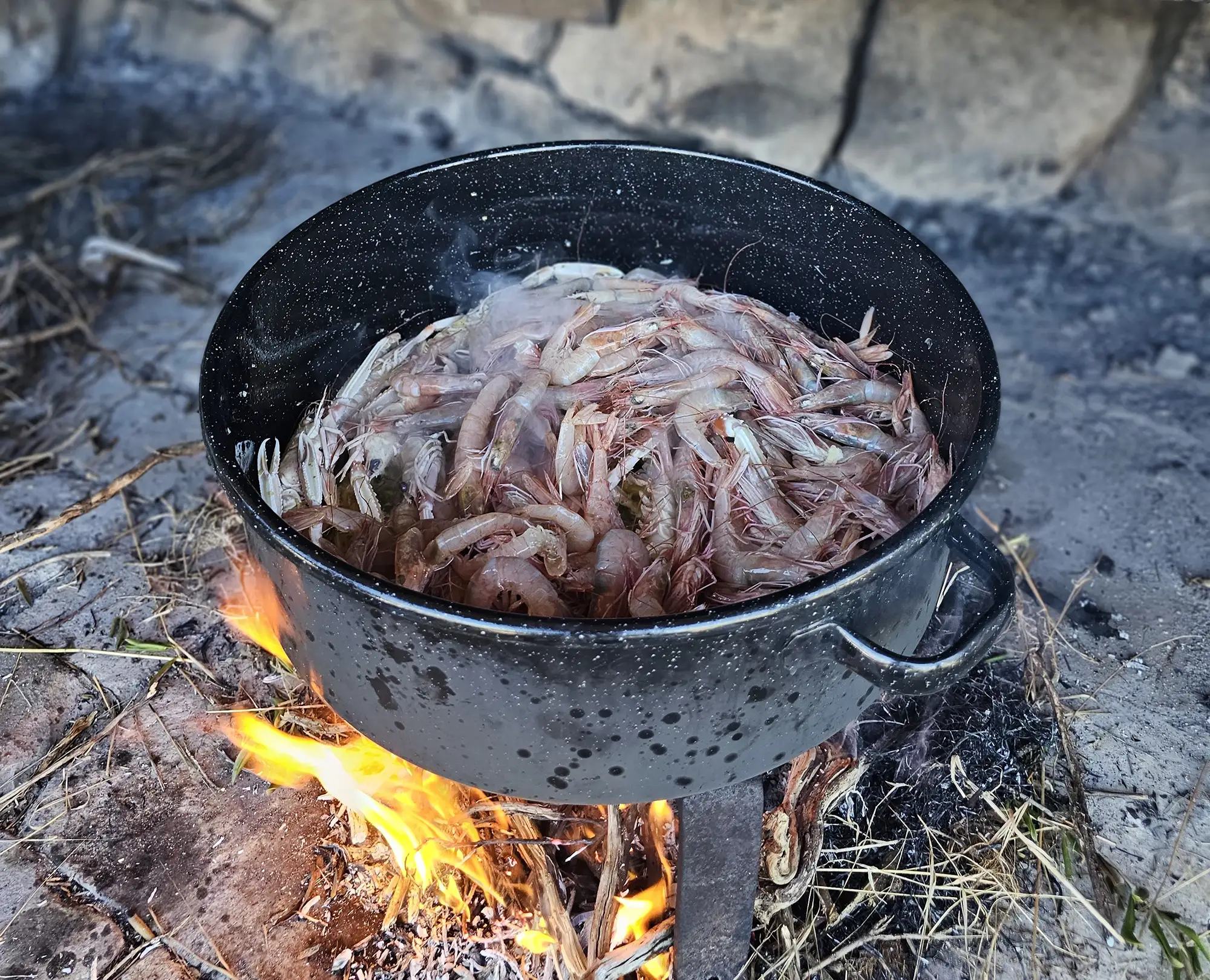 Shrimp brudet, local food