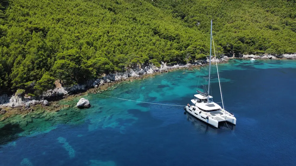 Luxury yacht outer deck