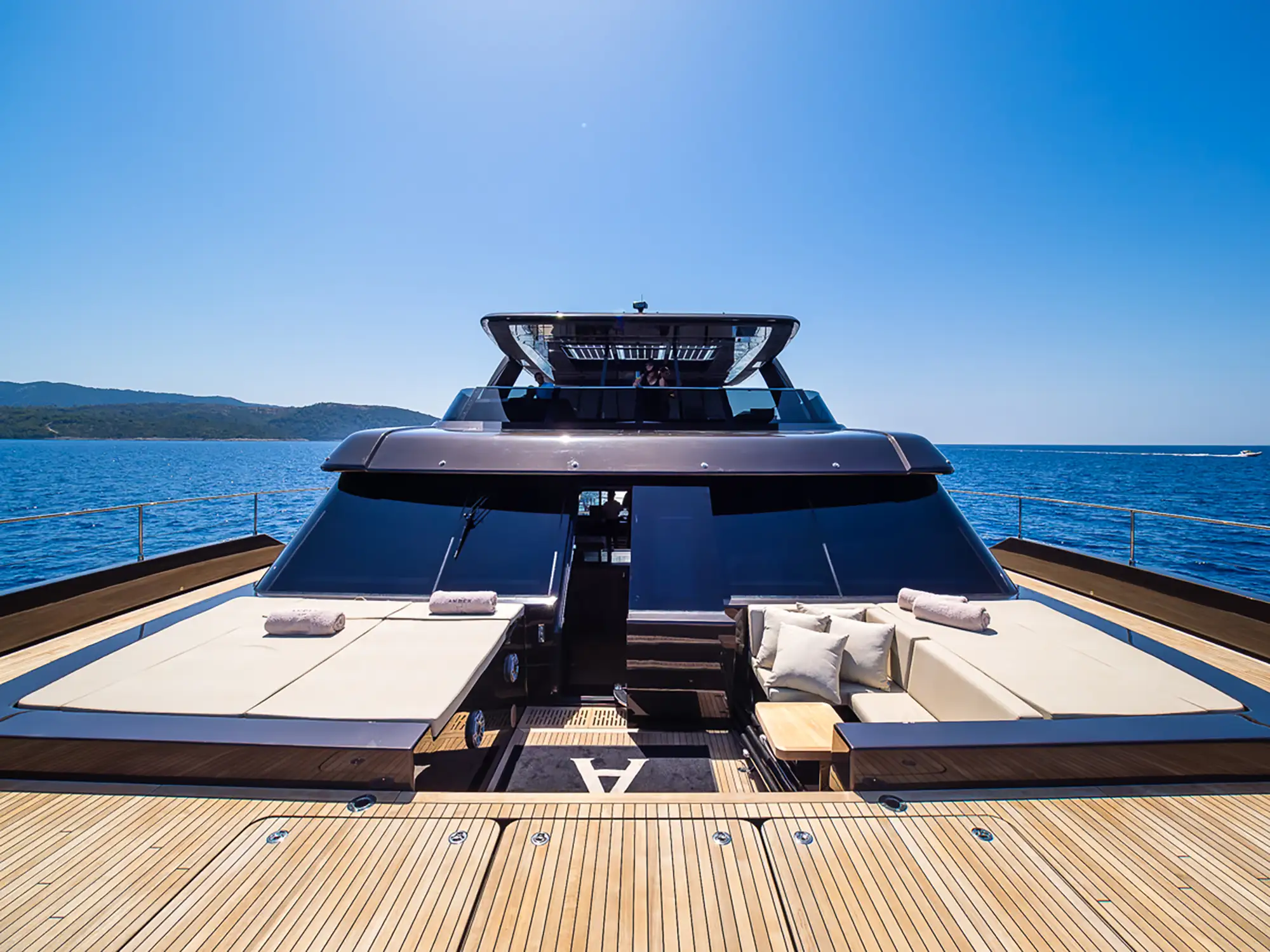 Yacht from the deck